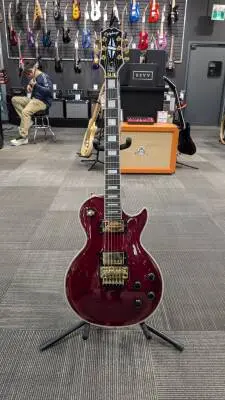EPI ALEX LIFESON LP AXCESS QMT RUBY RED 2