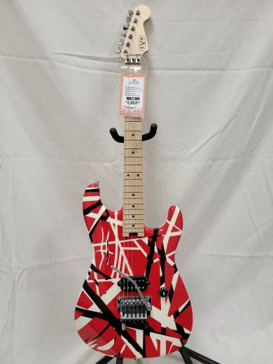Store Special Product - EVH - Stripe Series Electric Guitar - Red/Black/White