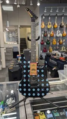 KRAMER NIGHTSWAN-BLACK/BLUE POLKA D