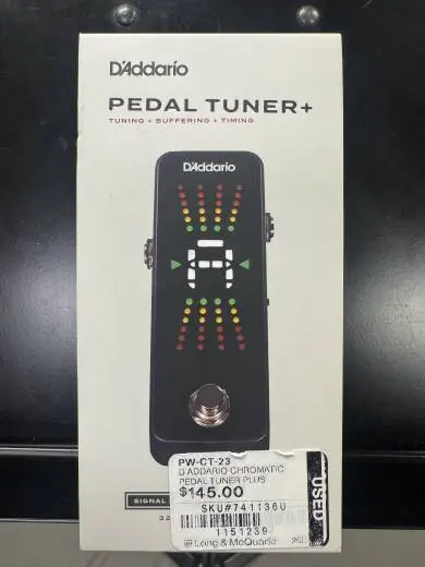 D'Addario Chromatic Tuner Pedal Plus 2