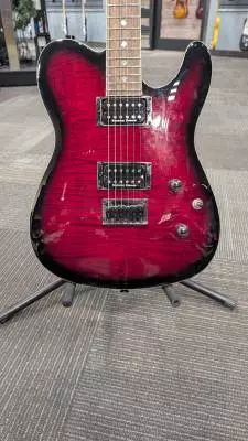 FENDER SE CUSTOM TELE FMT HH LRL BLK CHR