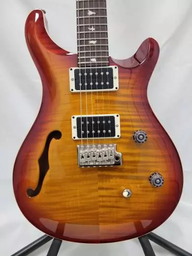 PRS - CE 24 Semi-Hollow Electric Guitar, Dark Cherry Sunburst 2