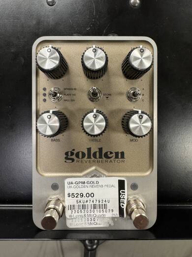 Universal Audio Golden Reverberator Stereo Effects Pedal