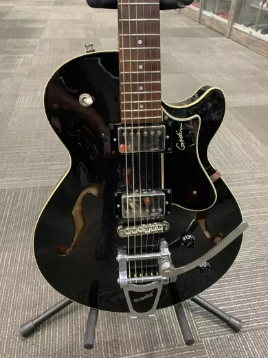 Godin Montreal Premiere Thinline Semi-Hollow Trans Black w/Bigsby