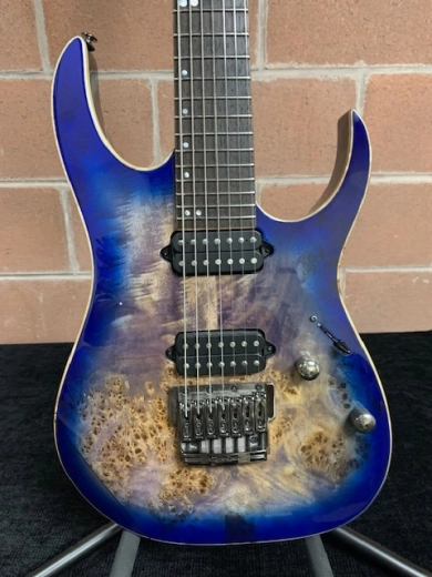 Ibanez - RG Premium Electric Guitar 7 String - Cerulean Blue Burst