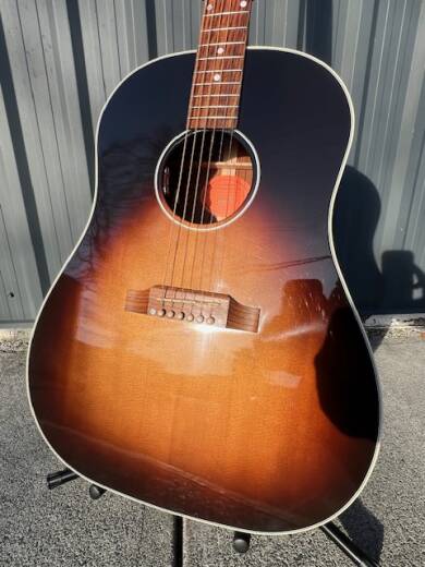 Gibson Slash J-45 - Vermillion Burst | Long & McQuade Gibson Slash J-45 - Vermillion Burst | Long & McQuade