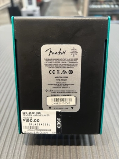 Fender Marine Layer Reverb 2