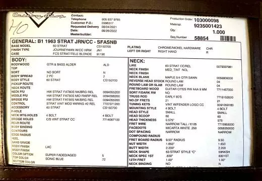 Fender Custom Shop - 923-5001-423 2