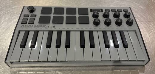 Akai MPK Mini MKIII 25-Key Mini MIDI Controller - Special Edition Grey