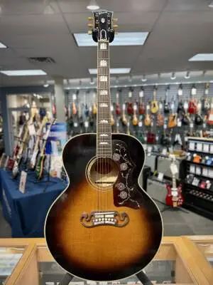 Gibson - 1957 SJ-200 Light Aged Acoustic Guitar with Hardshell Case - Vintage Sunburst