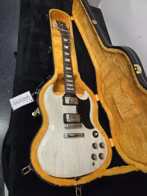 Gibson Custom Shop - 61 SG STD TV WHITE/BLK BINDING GLOSS 2