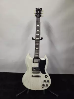 Gibson Custom Shop - 61 SG STD TV WHITE/BLK BINDING GLOSS 2