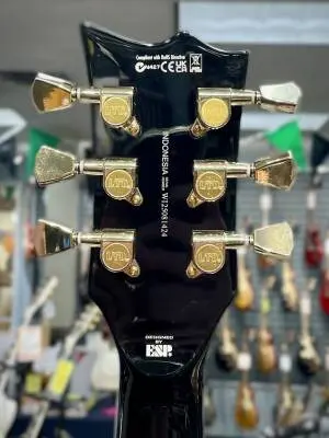 ESP Guitars - LTD Single Cut Set-Neck Guitar - Black 2