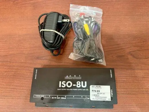 ART Pro Audio ISO-8U 8-Output Pedal PSU with USB Power 2