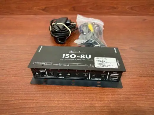 ART Pro Audio ISO-8U 8-Output Pedal PSU with USB Power 2