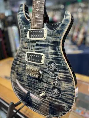 PRS Guitars - Custom 24-08 Electric Guitar with Hardshell Case - Faded Whale Blue 2