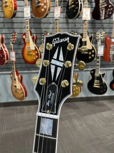 Gibson Custom Shop - Les Paul Custom AAA Quilt Top Electric Guitar with Hardshell Case - Indigo Blue 2