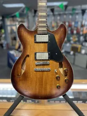 Ibanez - Artcore Vintage Hollowbody Guitar - Tobacco Burst Low Gloss
