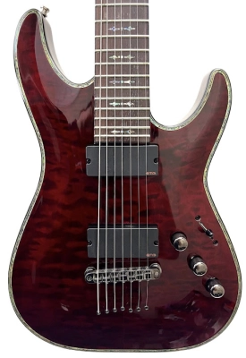 SCHECTER HELLRAISER C-7 - BLACK CHERRY 2