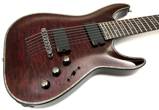 SCHECTER HELLRAISER C-7 - BLACK CHERRY 3