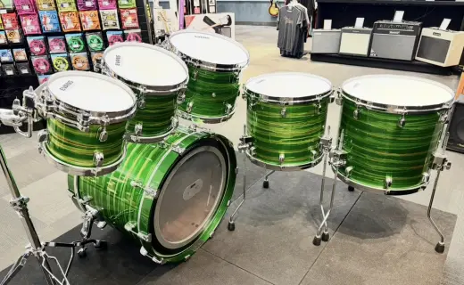 Tama Starclassic Walnut Birch 8, 10, 12, 14, 16, 22 in Shamrock Oyster Finish 2