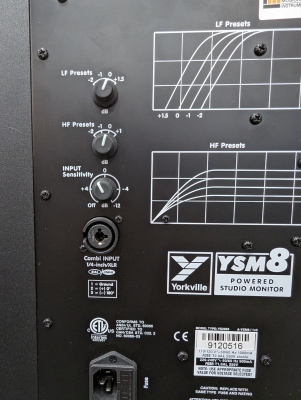 Yorkville YSM8 High Performance Powered Studio Reference Monitor (Single) 4