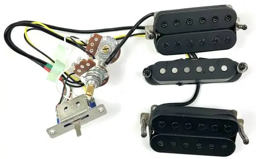 Ibanez v7/v8/s1 pickups with wiring, pots and switch