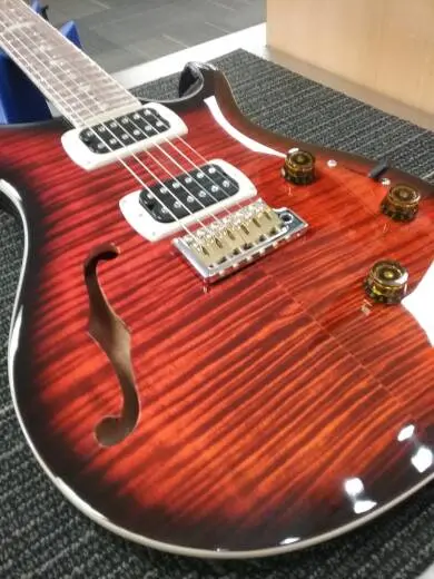 PRS SE CU24 S/H PIEZO ORANGE TIGER W/GB 2