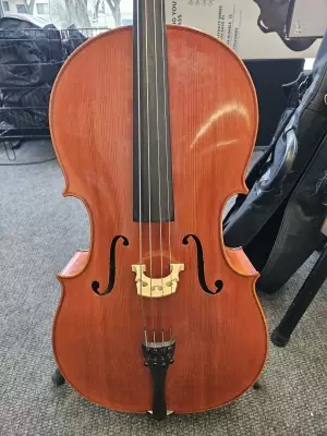 SCARLATTI CARVED CELLO OUTFIT WOOD BOW 3 2