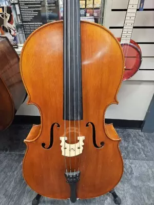 SCARLATTI CARVED CELLO OUTFIT WOOD BOW 3 2