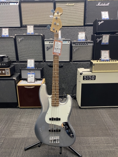 Fender Player Jazz Bass, Pau Ferro Fingerboard - Silver | Long
