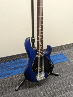 Sterling by Music Man - Ray5 5-String Stingray Bass - Trans Blue Satin 3