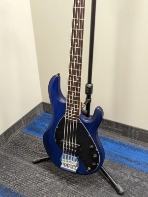 Sterling by Music Man - Ray5 5-String Stingray Bass - Trans Blue Satin 4