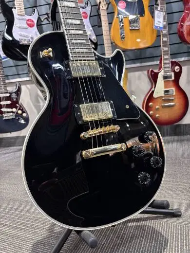 Les Paul Custom Electric Guitar - Ebony 2
