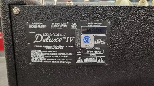 Hot Rod Deluxe IV 40W 1x12 Tube Combo Amplifier - Black 2