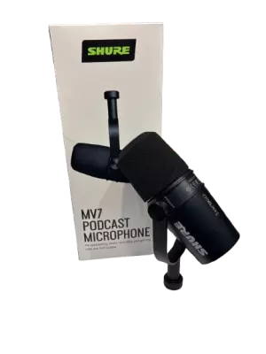 MV7 XLR/USB Dynamic Podcasting Microphone - Black