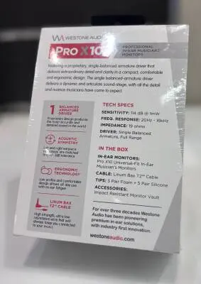 Pro X10 Single-Driver In-Ear Monitor - Clear 2