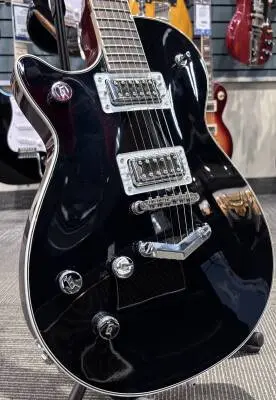 G5230LH Electromatic Jet FT Single-Cut with ''V'' Stoptail, Black Walnut Fingerboard - Black, Left-Handed 2