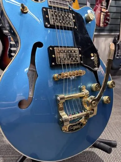 G2655TG Streamliner Center Block Jr. Double-Cut with Bigsby LTD, Laurel Fingerboard - Riviera Blue 2