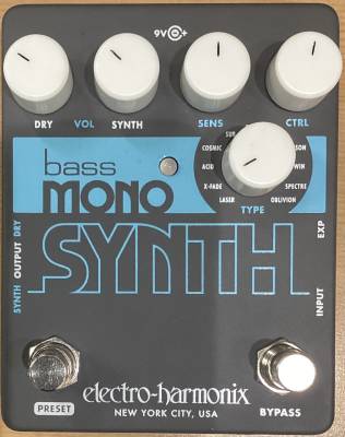 ギター Electro-Harmonix Bass Mono SYNTH Pedal Electro-Harmonix Bass Mono Synth Bass Synthesizer Pedal