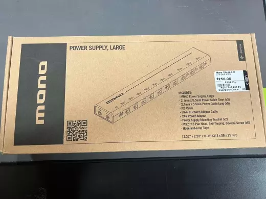 Mono Pedalboard Isolated Power Supply - 24V Power Adapter - Black - Large