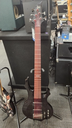 ESP BASS 5 STRING QMT TRANS BLACK