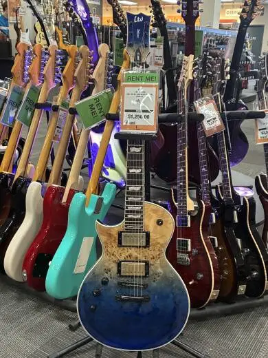 LTD EC1000 Blue Natural Fade Left Hand
