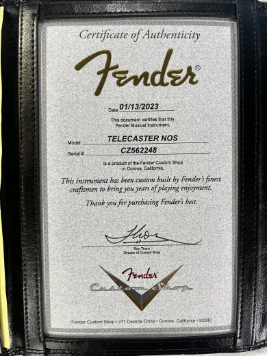 Fender Custom Shop NOS Telecaster Floyd Rose - TAO Turquois 2