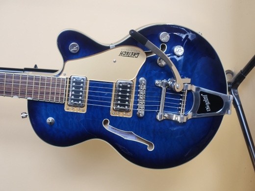 Store Special Product - Gretsch Guitars - G5655T-QM Electromatic Center Block Jr. Single-Cut Quilted Maple with Bigsby - Hudson Sky