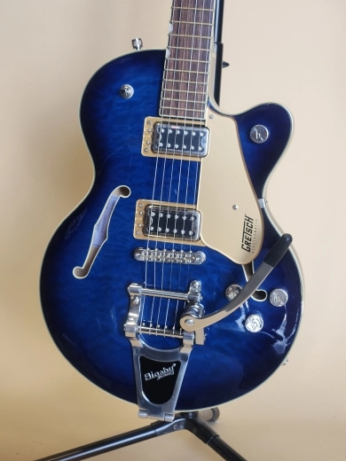 Gretsch Guitars - G5655T-QM Electromatic Center Block Jr. Single-Cut Quilted Maple with Bigsby - Hudson Sky