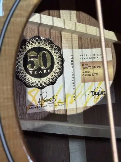 Taylor Guitars - 312CE 50TH LTD 2