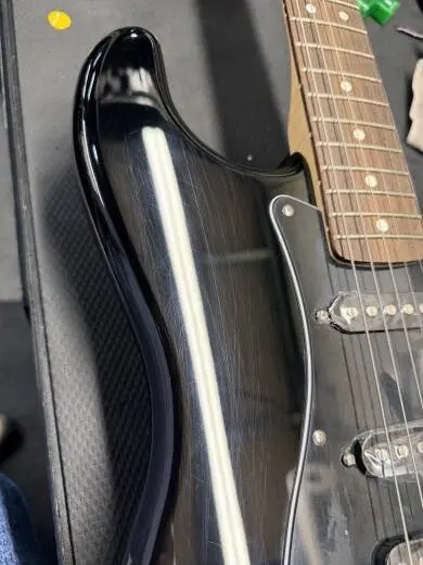 Fender - Standard Stratocaster HSS, Laurel Fingerboard with Black Pickguard - Black 2