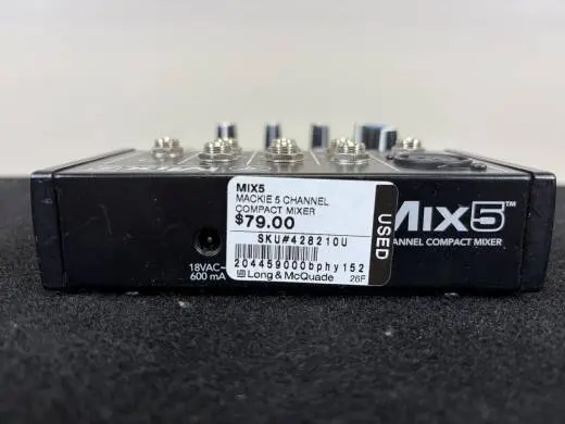 Mackie - MIX5 5-Channel Compact Mixer 2