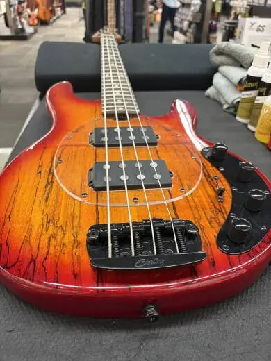 Sterling by Music Man - StingRay RAY34 HH with Spalted Maple Top Electric Bass 2